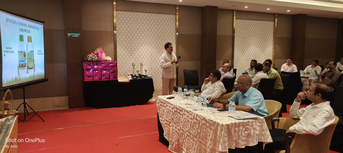 IFFCO_KA's tweet photo. Session on "IFFCO's Vision , Mission and Growth" was chaired by Shri.@nakulpathak1962 ji, Hon'be Sr.ED(HR) who explained about the Culture,Goals and Mission of IFFCO and the Vision behind the introduction of Nano Fertilisers &amp; the way ahead. @drusawasthi @iffcoyogendra @IFFCO_PR https://t.co/A8SF8wsT45