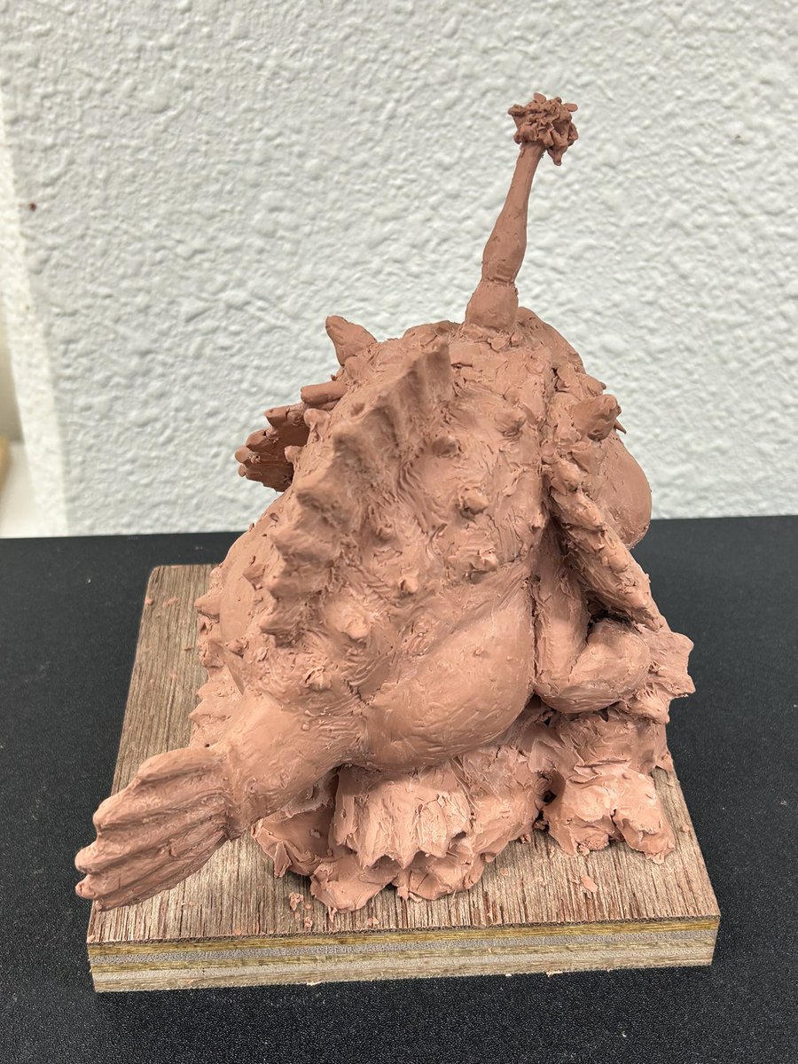 魚の彫刻 石製 箱入り 彫刻セミナーのクリーチャーデザインクラスに参加してきただぁ