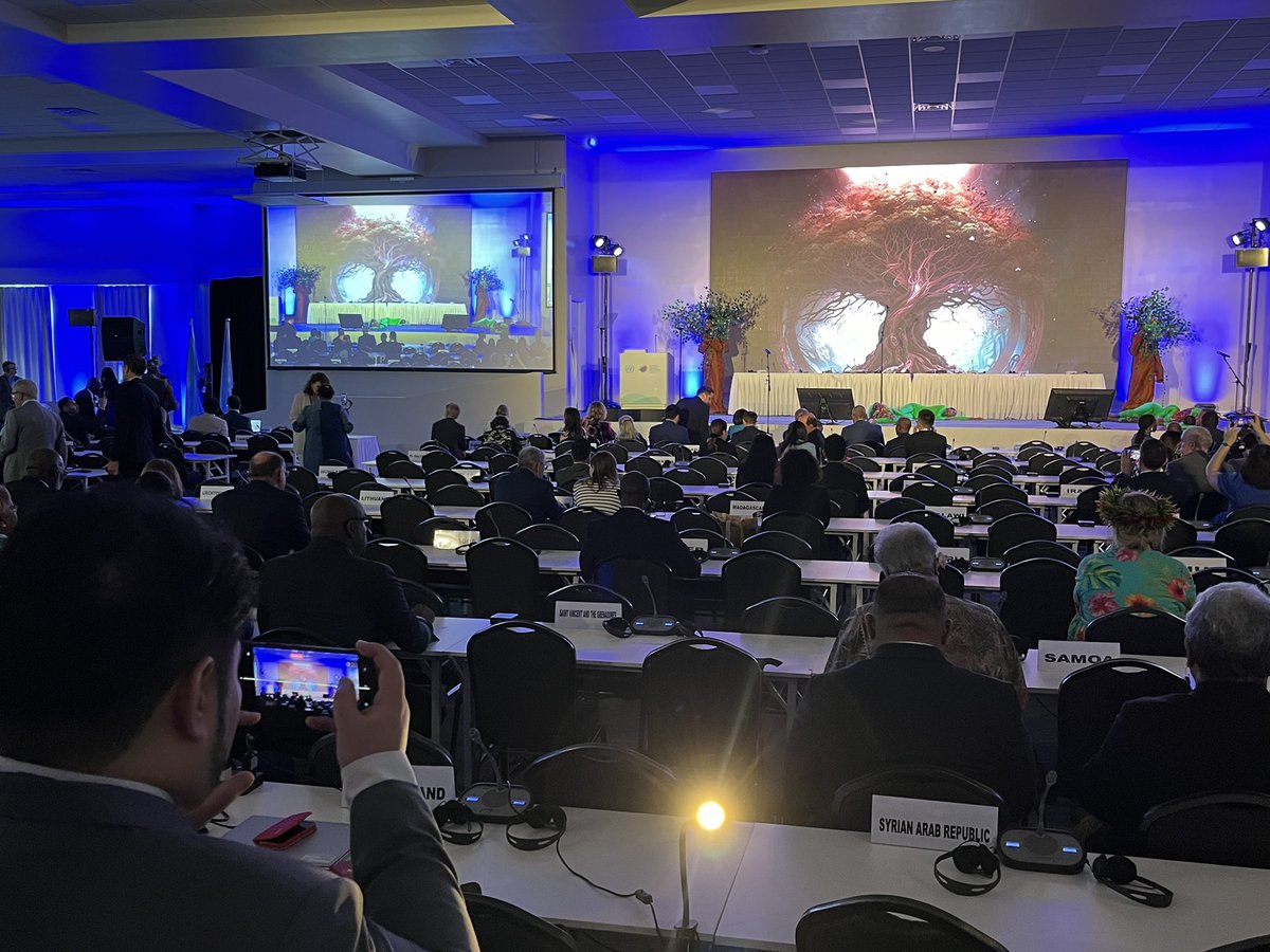 We’re dancing, we’re singing, and all countries are given a warm welcome by the host country, Antigua and Barbuda 🇦🇬, to the #SIDS4 Conference.