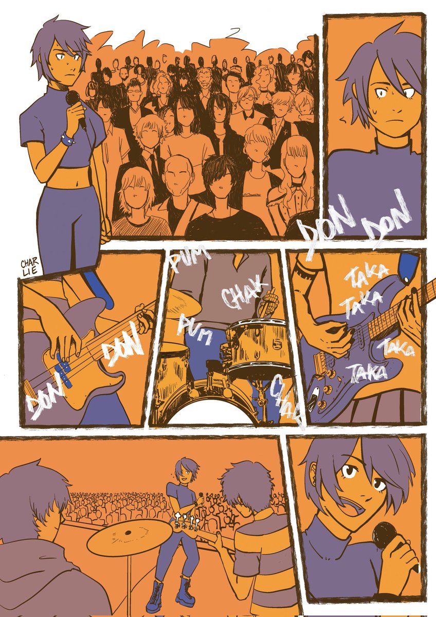 sugarcharlieb's tweet image. One-page comic about friendship #ocs