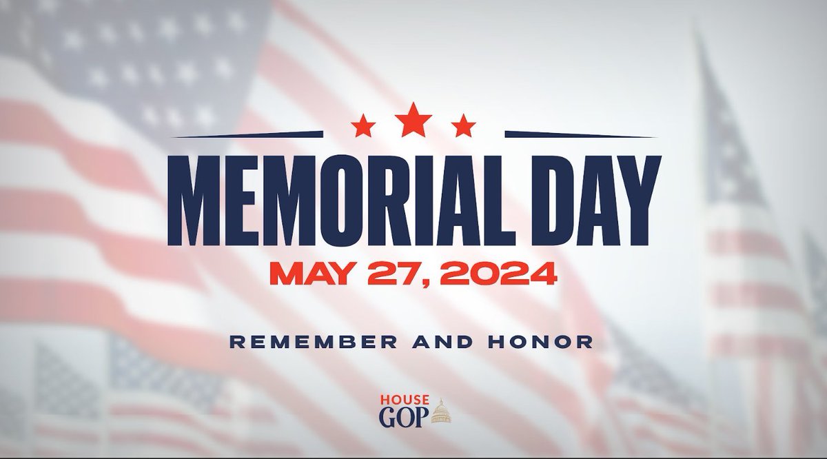 Today, we honor our courageous servicemembers who made the ultimate sacrifice in service to our country. Our country owes them, and their families, a debt of gratitude. Please join me in remembering these American heroes.