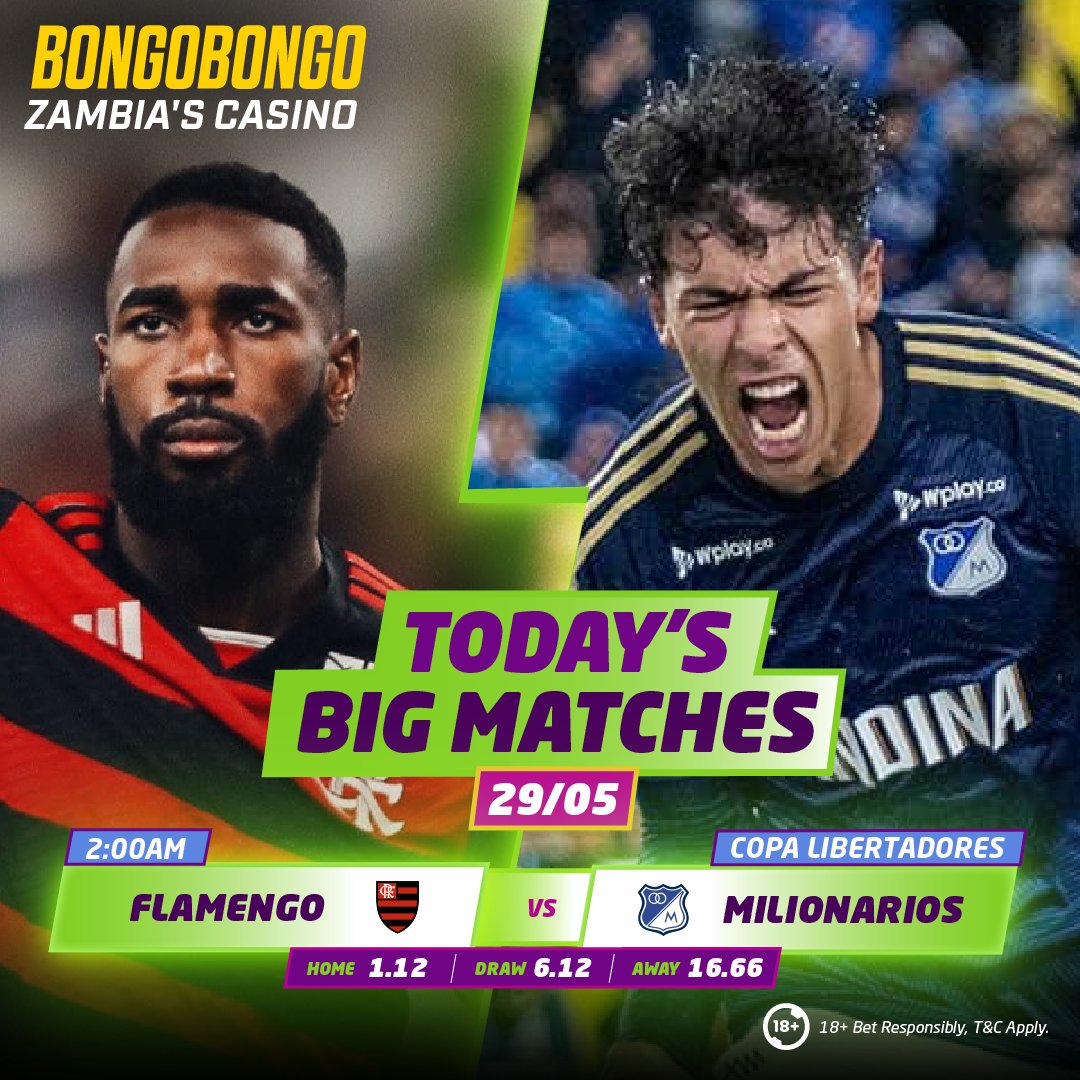 🎖️🏆COPA LIBERTADORES🎖️🏆 ▪️Flamengo x Milionarios▪️ Want 10 Free Spins? 👇 bbzm.bet/10Spins Download our new App: bbzm.bet/app 👈 . #football #soccer #copalibertadores #libertadores #barranquilla #botafogo #flamengo #milionarios #bongobongo