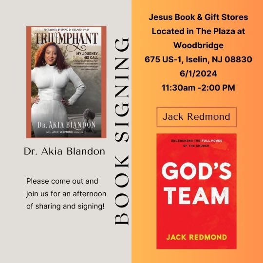 MEET THE AUTHORS! Join is for a live BOOK SIGNING while we have 1 on 1 discussions about the book, winning in life, life changing ministry etc. Plz LIKE, SHARE and FOLLOW 😊 Sat. June 1 - c u there!