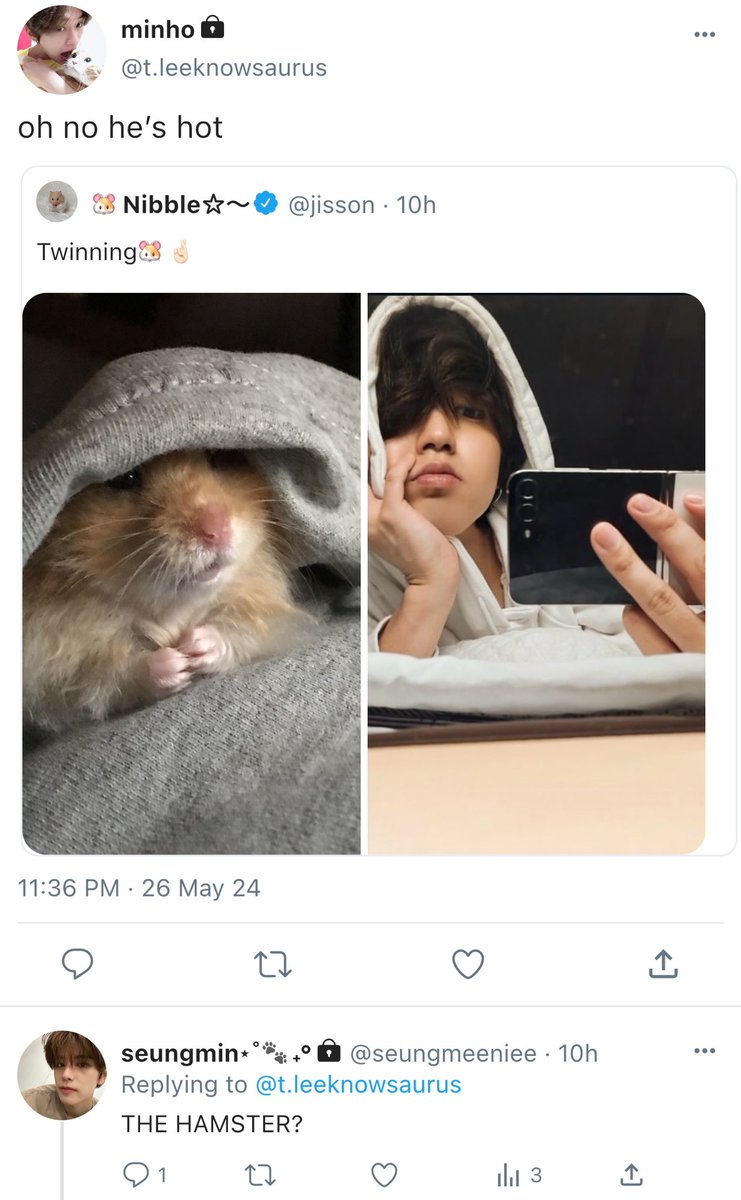aoikizy's tweet photo. a pawfect match — a 🐿️🐰 soc med au 

 ⋆˚🐾˖°

mnho + jsng both run twt accs for their pets and despise each other. they have twt beef using their pet personas and maybe fall in love along the way 

 ⋆˚🐾˖° https://t.co/QfbDzqkZcd