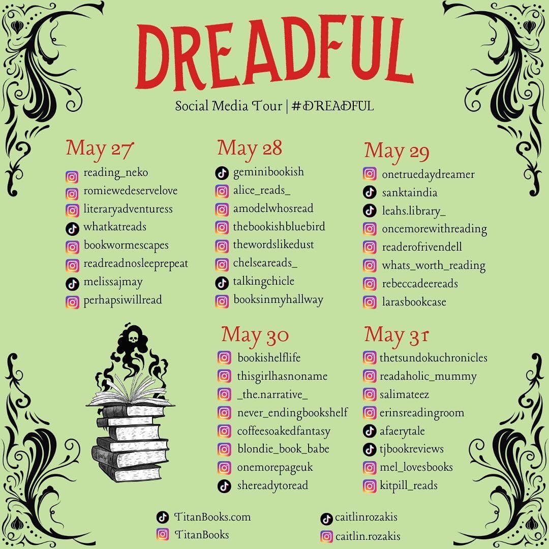 PerhpsIWillRead's tweet photo. Sharing my review of this new cosy fantasy from @TitanBooks over on Instragram today 👀. Dreadful is out tomorrow 🏰 https://t.co/IB1MTupkw6