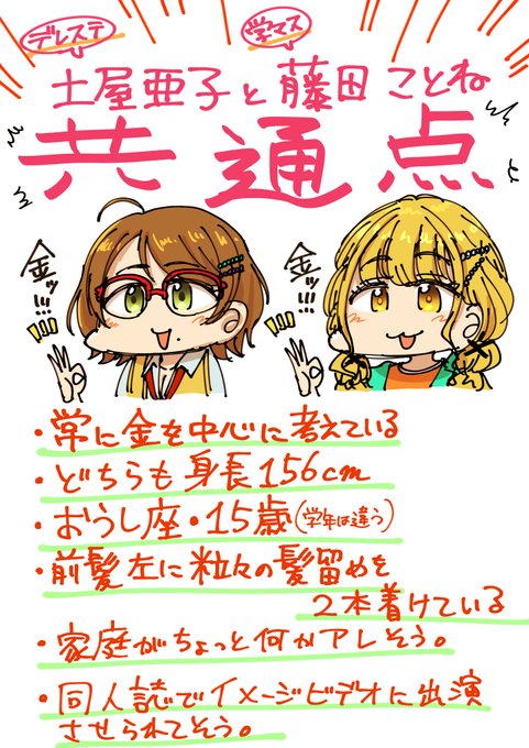 土屋亜子と藤田ことね 