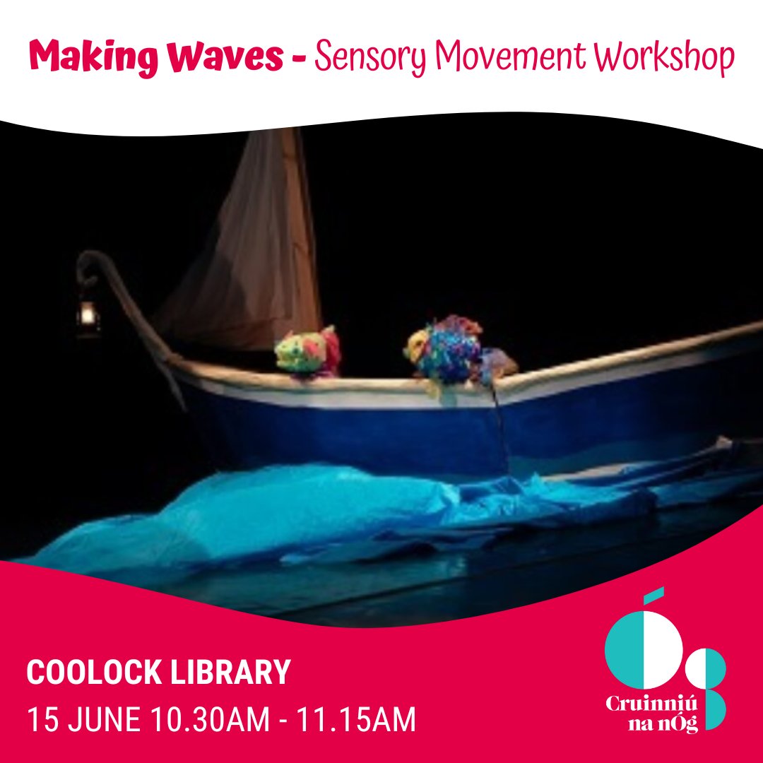 Making Waves - Sensory Movement Workshop 🐠 Embark on a nautical-themed sensory adventure! Designed for young people with profound learning disabilities, this workshop invites participants to explore movement and music in an inclusive environment. Info: cruinniu.creativeireland.gov.ie/event/making-w…