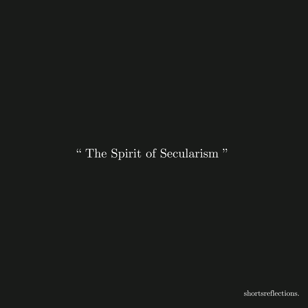 ShrtReflects's tweet photo. The Spirit of Secularism
#MondayHistory
Derived from the Latin word saeculum, which meant "of a generation, belonging to an age, or worldly", however, the word "Secularism" has been used by the Western Christian doctrine in a sense to indicate separation from specifically religious affairs and involvement in temporal ones. Secularity, nowadays, is best understood not as being "anti-religious" but as being "religiously neutral" since many activities in religious bodies are secular themselves, and though there are multiple types of secularities or secularization, most do not lead to religiosity.
Charles Taylor, a Canadian Philosopher, in his 2007 book A Secular Age, discusses the secularity of Western societies as less in role religion plays in public life, or how religion becomes society's individual members choices, rather than a "backdrop" or social context in which religious belief is no longer taken as a given. For Taylor, the privatization of religious practices, is the unique historical condition in which virtually all individuals – religious or not – have to contend with the fact that communally accepted religious facts no longer underpin their values, morality or sense of life's meaning.
The points that Charles Taylor has raised are pivotal to the concept of universal molarity, which does not entwine with religious-based doctrine, which becomes increasingly significant in mitigating the current global conflict sufficiently. All religious beliefs or irreligious philosophical positions are, in a secular society, held with an awareness that there is a wide range of other contradictory positions available to any individual; belief, in general, becomes a different type of experience when all particular beliefs are optional.
#history #historybuff #historygram #historical #onthisdayinhistory #throwbackthursday #learninghistory #historylovers #historyfacts #historychannel #educational