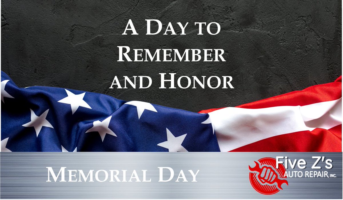 On the occasion of Memorial Day, let us bow our heads in silence to remember and honor the sacrifices of the men and women who gave their lives for our country.
fivezsautorepair.com/inspection-ser…
#memorialday #automaintenance #autorepairglendale #autorepairridgewood