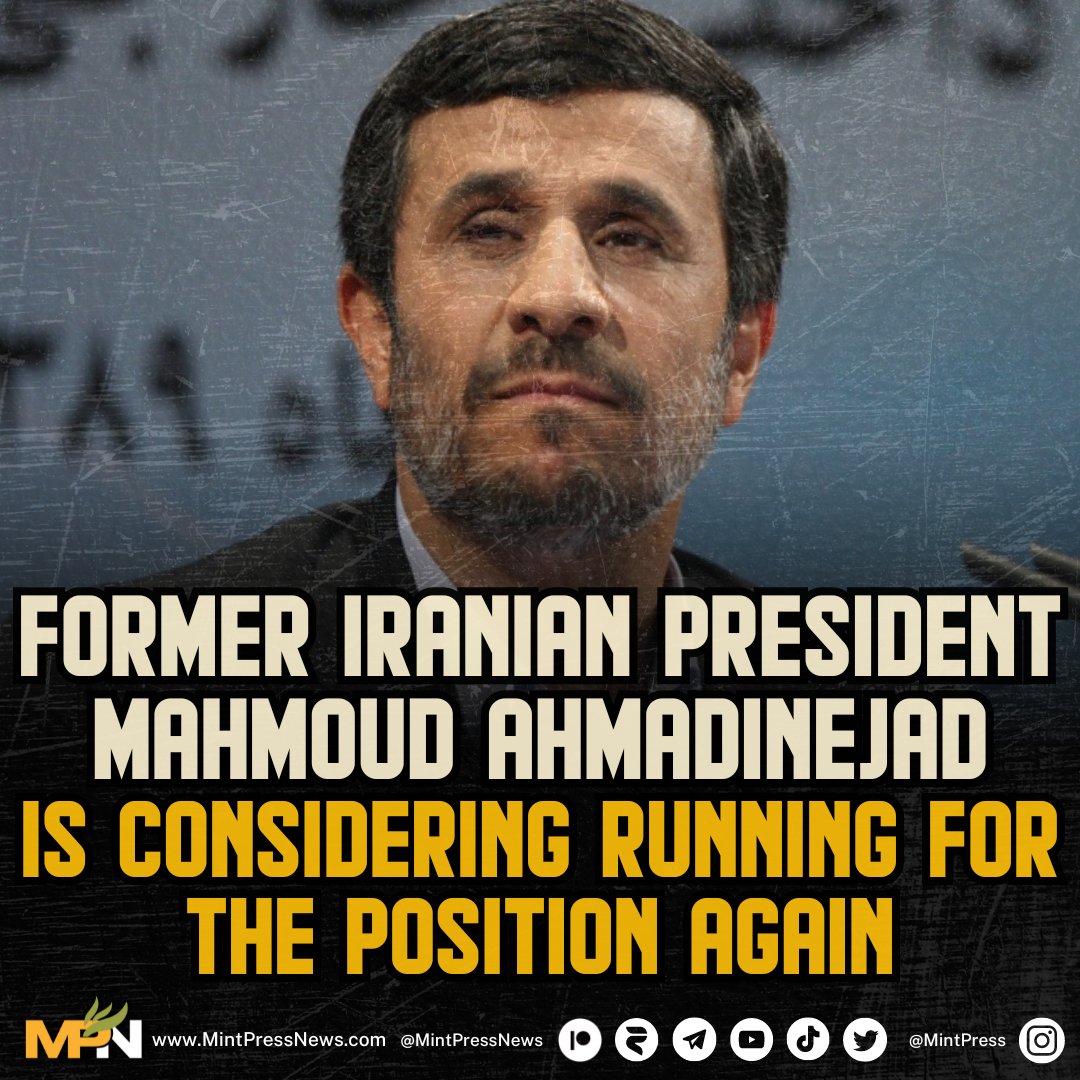 Former Iranian President Mahmud Ahmadinejad is considering running for the position again Following the death of Iranian President Ebrahim Raisi, the former president Mahmoud Ahmadinejad declared his intention to 'serve the people and the country.' A new president will be