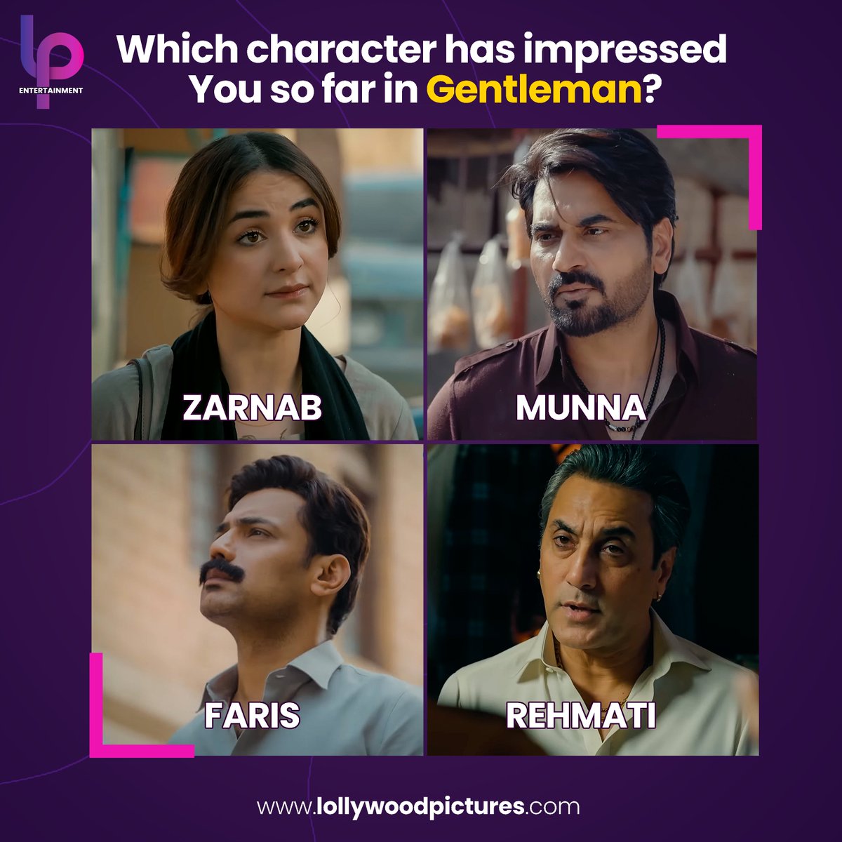 The audience has received Gentleman exceptionally well, courtesy of strong characters in particular.
Which character do you think has been impressive so far after 3 episodes?

#LPEntertaiment #PakistaniDramas #GentlemanDrama