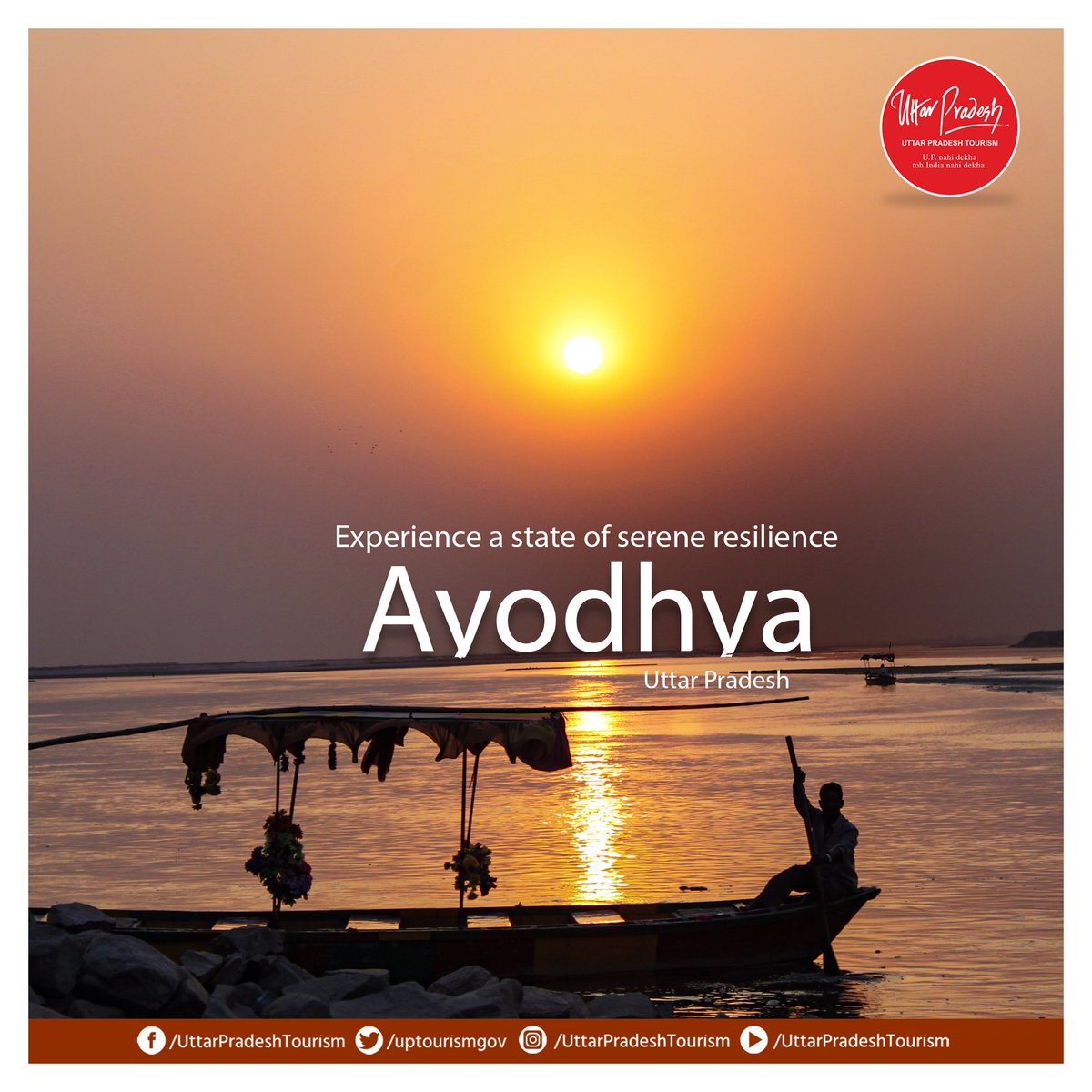 Find your peace in the heart of #Ayodhya, #UttarPradesh. Experience a state of serene resilience amidst its sacred sites and timeless history. #UPTourism #UttarPradesh @MukeshMeshram