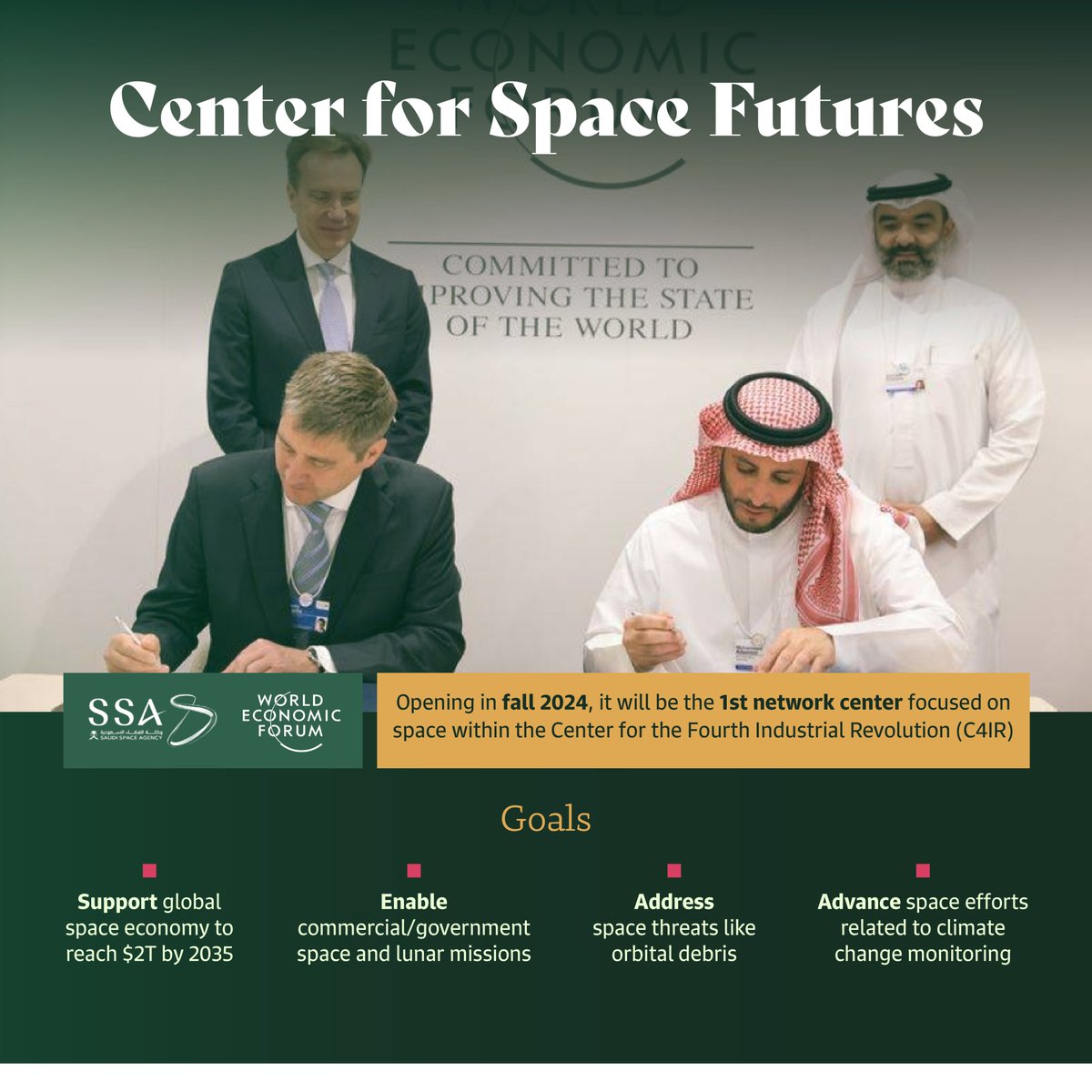 Hand in hand, #SaudiArabia and the U.S. are working on strengthening their collaboration in both the #energy and #space sectors.