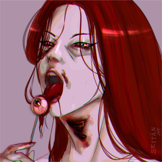 「holding tongue」 illustration images(Latest)