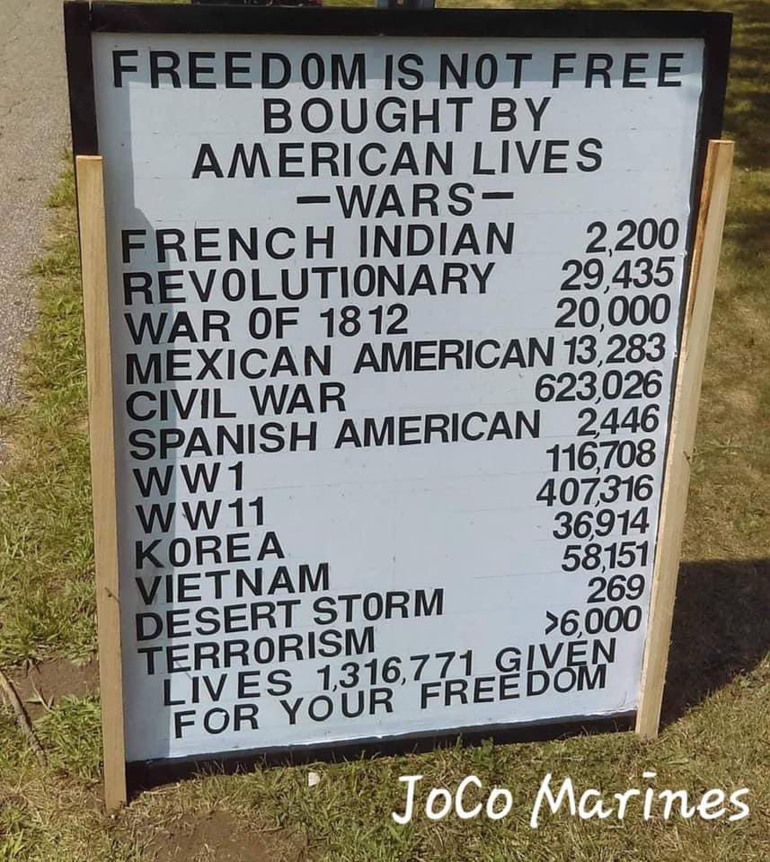 Freedom is not free 🇺🇸