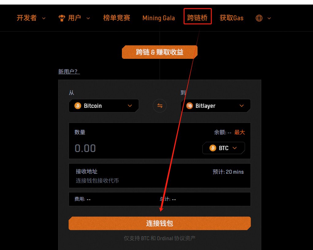 Bitlayer 挖矿活动开始了，奖金挺高得，如果没有特别想撸得项目，可以防身一下上面得MEME，顺便参与下。

关于<a href="/BitlayerLabs/">Bitlayer</a>跨链和购买meme攻略，简单写个小教程

1⃣如果你想使用USDT(ERC20/TRC20)快速兑换成Bitlayer Gas，可按照以下教程进行操作：
 
1.请打开Bitlayer官网的“Get