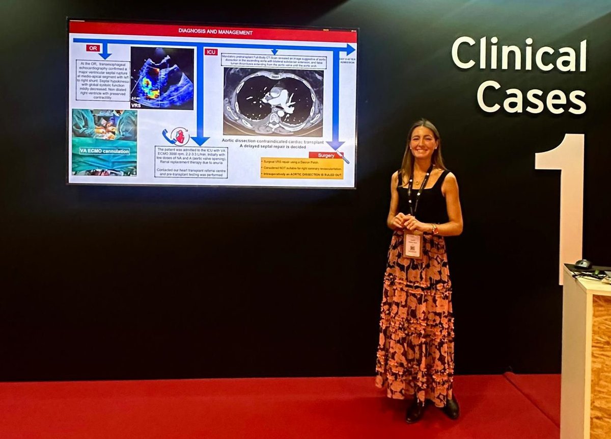 👩‍⚕️Nuestra residente, Lucía Palma, presenta el trabajo: Clinical, prognosis and economic outcomes in a novel cardio-renal-metabolic unit en #HeartFailure2024