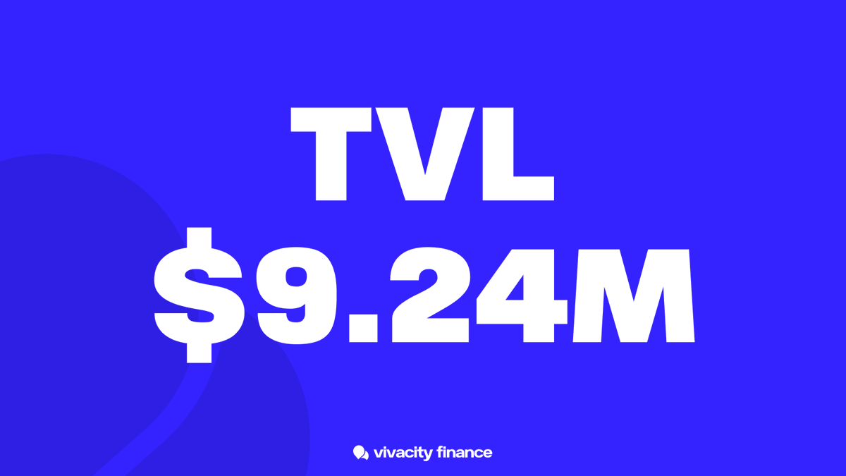 vivacityfinance's tweet photo. 🚀 Major Milestone Alert! 🚀

VivaCityzens, we’ve hit an all-time high with $9.24M in TVL!!
That’s a massive 40% increase in just one week! 🙌

Thank you for your trust and support. Onwards and upwards! We Keep ⛴️-ing on @CantoPublic! https://t.co/KiXR2HsWEW