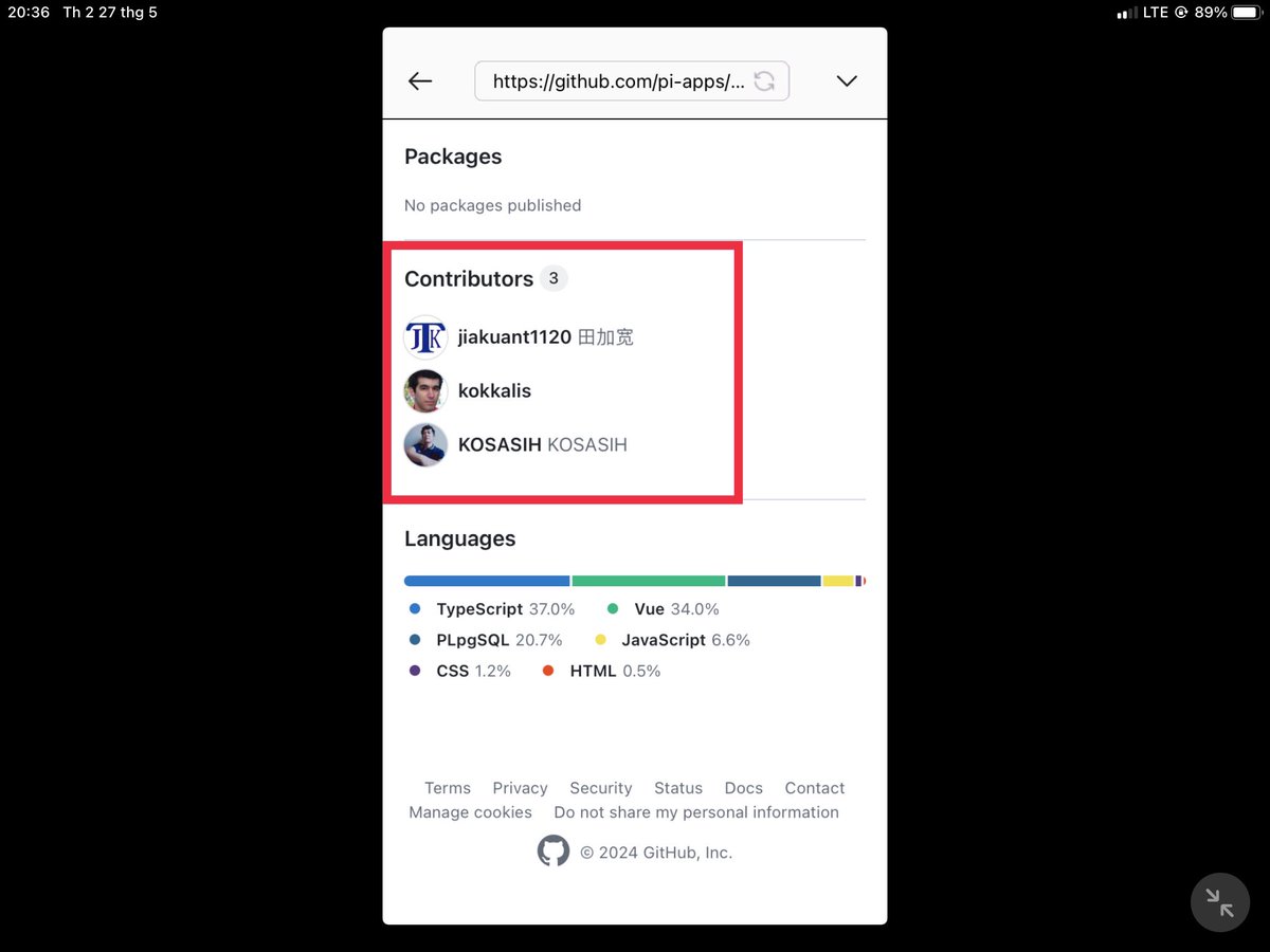 PiNetworkVNes's tweet photo. 🔊🔊🔊 NEW 🔥
KOSASIH. A Pioneer and certified developer by Pi Network. He helped Nicolas Kokkalis do a lot of things. Typically we can see that Pi-nexus-autonomous-banking-network and Pi-tweetpay-intergration have been spread by the Pi community recently. he's right next to Nicolas, the Pi Network Blockchain Trio.
Source: Pi Browser (Blockchain Pi).
#PiNetwork #PiCoin