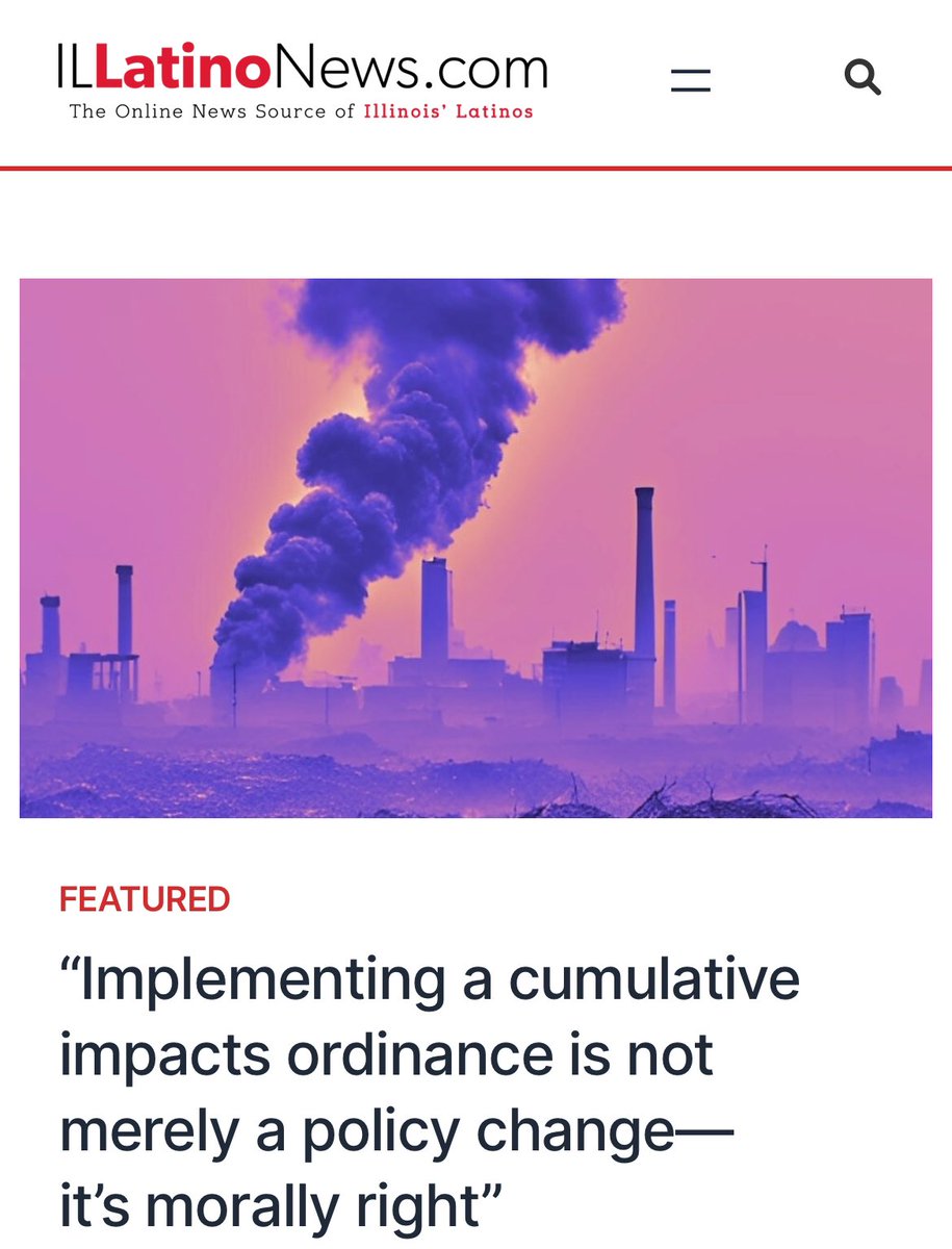 ILLatinoNews.com (@illatinonews) on Twitter photo @GinaRamirez311, the Midwest Director of Environmental Health for the <a href="/NRDC/">NRDC 🌎🏡</a> argues the need to change #Chicago’s zoning laws to eliminate sacrifice zones.
👉🏽illatinonews.com/implementing-a…
-
#Illinois #pollution #environment
<a href="/LatinoNewsNet_/">LatinoNewsNetwork.com</a> @GinaRamirez311, the Midwest Director of Environmental Health for the <a href="/NRDC/">NRDC 🌎🏡</a> argues the need to change #Chicago’s zoning laws to eliminate sacrifice zones.
👉🏽illatinonews.com/implementing-a…
-
#Illinois #pollution #environment
<a href="/LatinoNewsNet_/">LatinoNewsNetwork.com</a>
