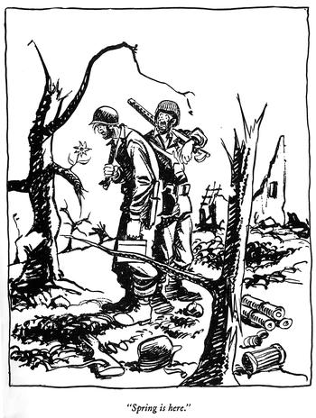 DAILY ART FIX: In Honor of Memorial Day - The Legendary WWII Comic 'Up Front' #art remodernreview.wordpress.com/2024/05/27/dai…