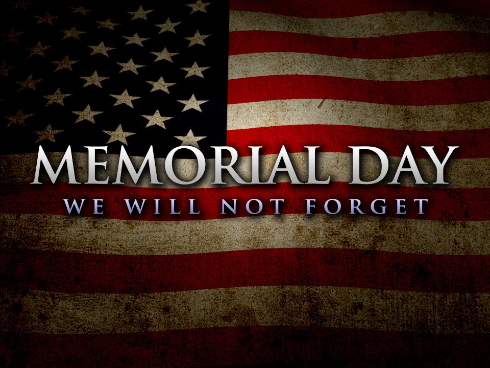 Today is about those who gave the ultimate Sacrifice! “Gone but NEVER Forgotten” #GodBlessAmerica #MemorialDay #ThankYou