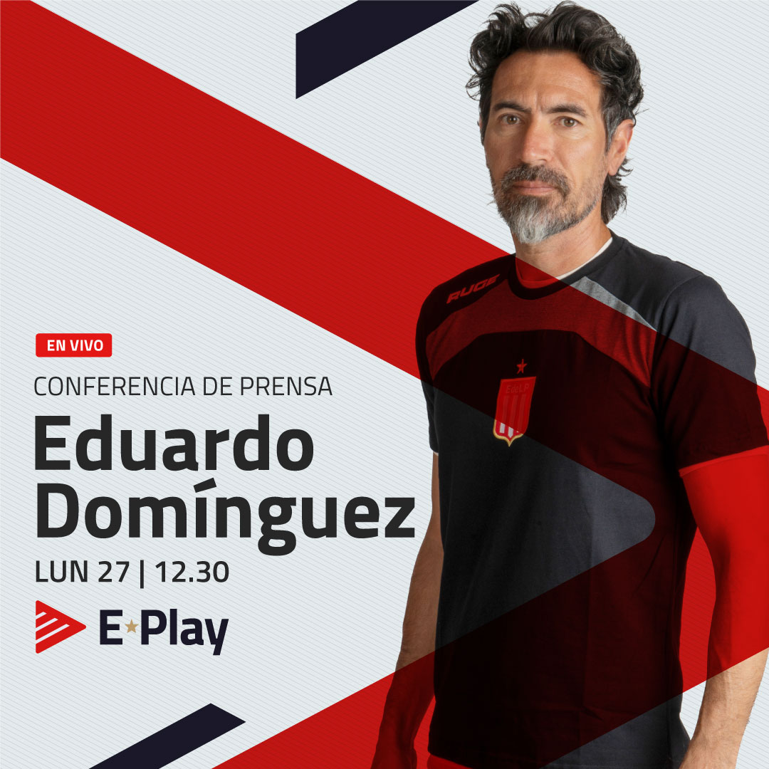 🎙️ Desde las 12:30 seguí la conferencia de prensa con Eduardo Domínguez en la previa del partido de la @Libertadores ante Huachipato. ¡En VIVO por #EstudiantesPlay! 📲 estudiantesplay.com