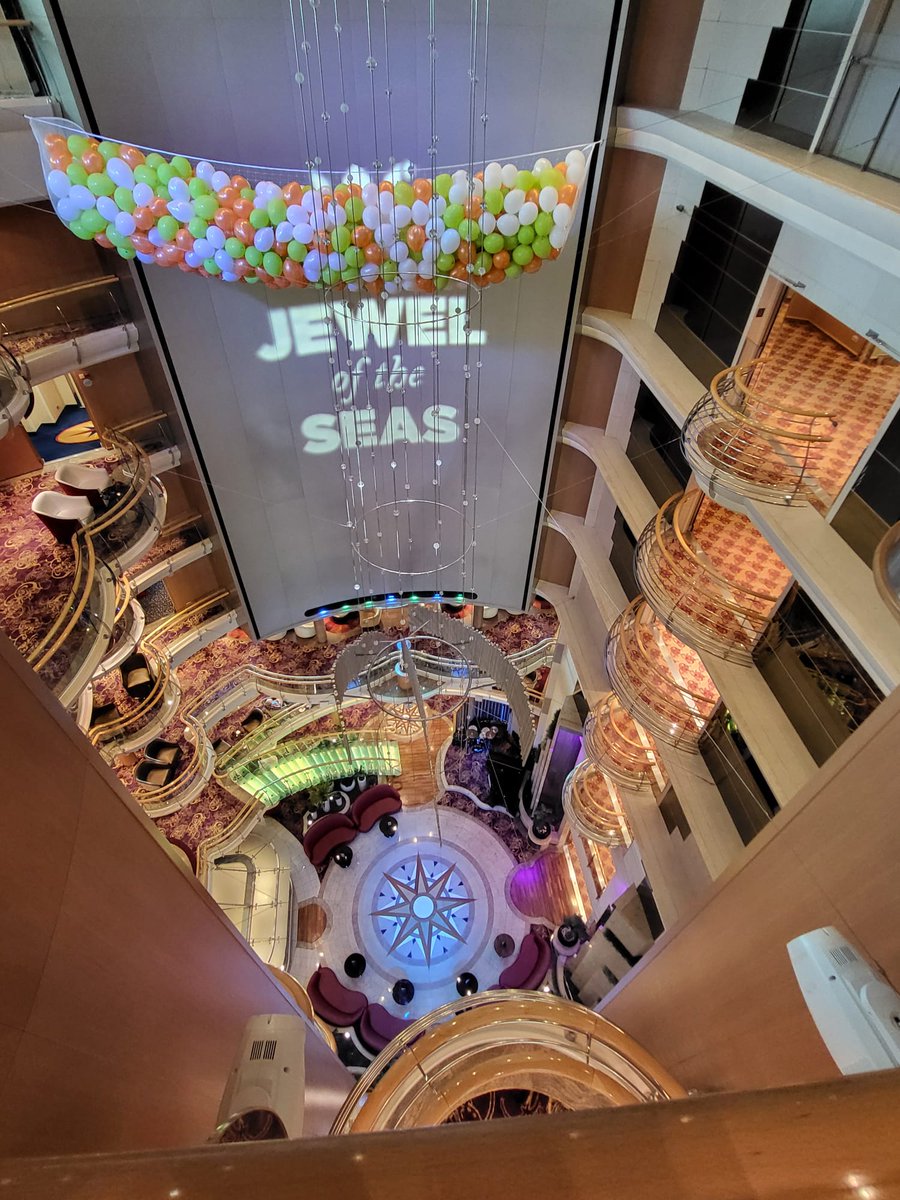 jwttravel's tweet photo. Fiona and Kayleigh from the JWT Cruises team are onboard #JeweloftheSeas in Cobh today, a cruise ship with exceptional dining, show stopping entertainment and even poolside movies and rock climbing!
#RoyalCaribbean
#JWTTravel #jwtcruises #cruiseexperts #travelinspiration https://t.co/O8D3Pkvzdv