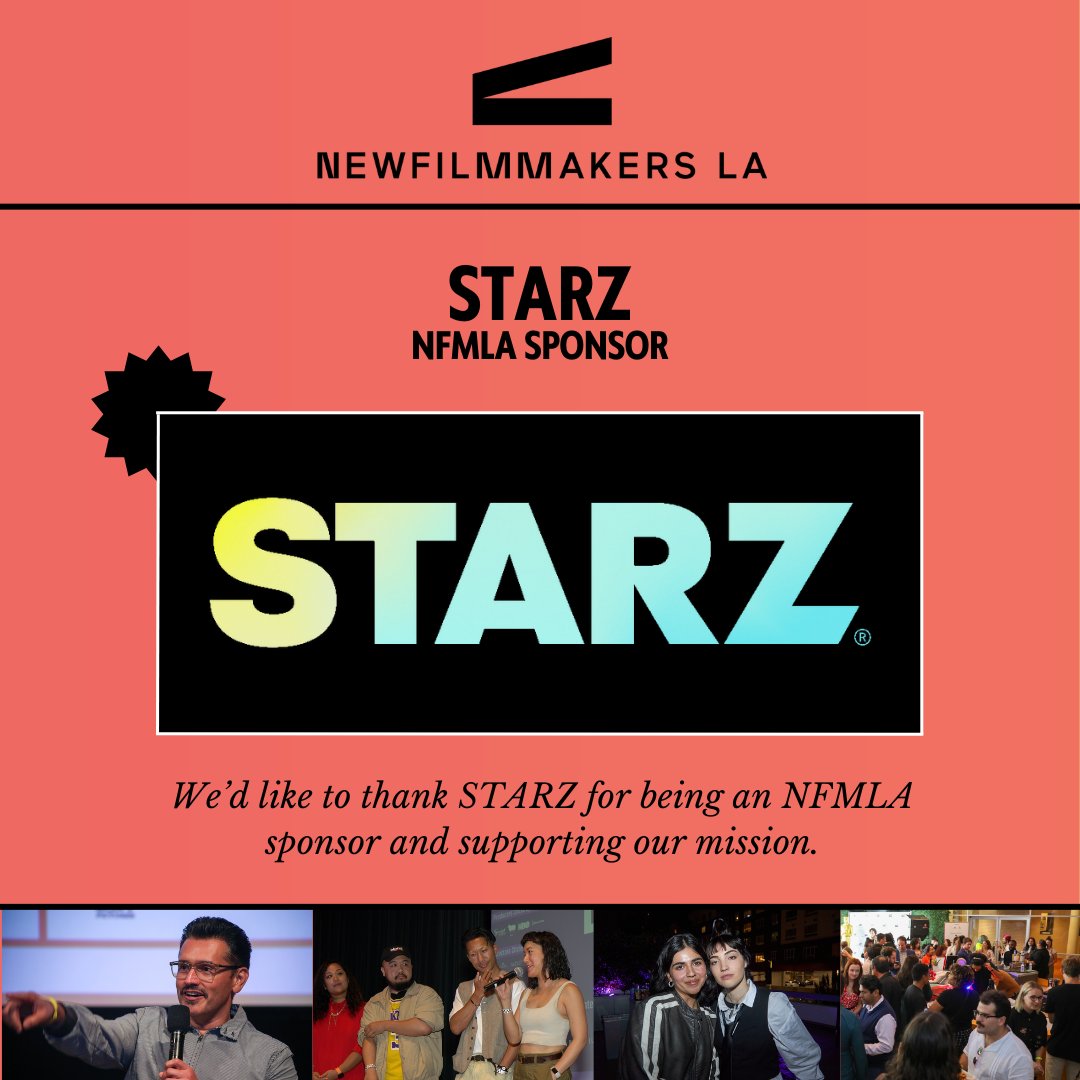 #sponsoracknowledgement
We'd like to thank STARZ for being an NFMLA sponsor and supporting our mission.
#filmmakers #independentcinema #featurefilm #shortfilm #directing #screenwriting #producing #filmfestival #festivalcircuit