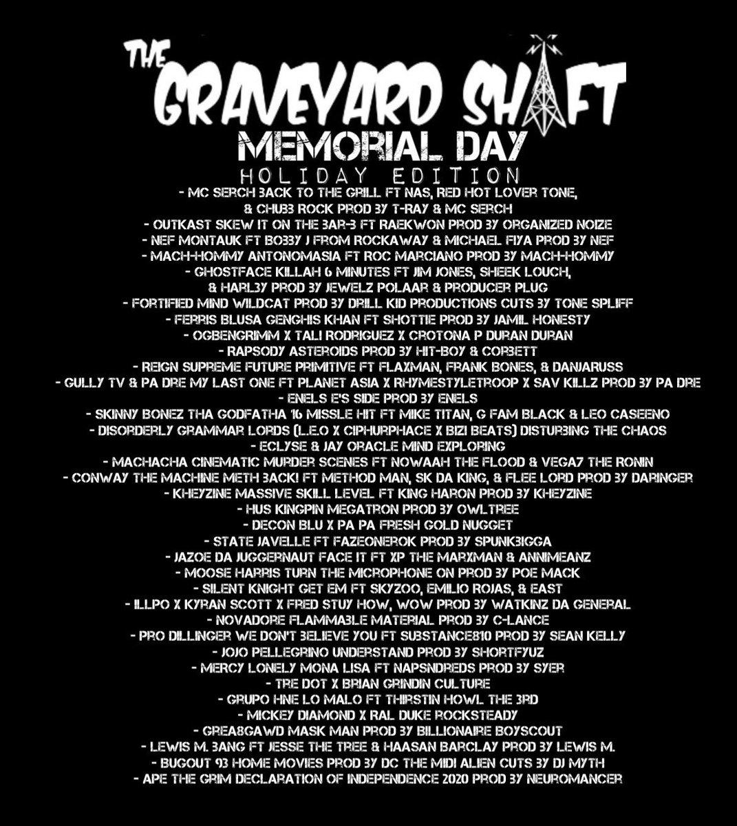 Craig Mosher (@craigmosher) on Twitter photo Since I have an endless amount of new music always coming in here's a bonus Graveyard Shift for the holiday!
Listen on Mixcloud.com/CRAIGMOSHER !
Send tracks for upcoming shows to Cmm61880@aol.com as wav or mp3.
mixcloud.com/CRAIGMOSHER/gr… Since I have an endless amount of new music always coming in here's a bonus Graveyard Shift for the holiday!
Listen on Mixcloud.com/CRAIGMOSHER !
Send tracks for upcoming shows to Cmm61880@aol.com as wav or mp3.
mixcloud.com/CRAIGMOSHER/gr…