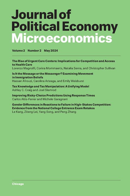 JPE (@jpolecon) on Twitter photo The May issue of JPE Micro is now available online at journals.uchicago.edu/toc/jpemi/curr…. #EconTwitter <a href="/ChicagoJournals/">Chicago Journals</a> The May issue of JPE Micro is now available online at journals.uchicago.edu/toc/jpemi/curr…. #EconTwitter <a href="/ChicagoJournals/">Chicago Journals</a>