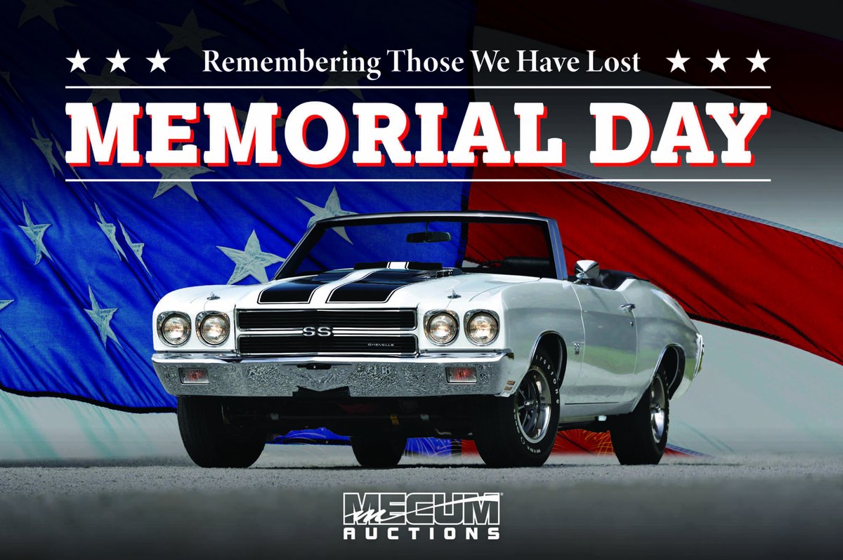 Today we remember and pay our respects to all the BRAVE people who have laid down their lives for our country 🇺🇸🦅

#MemorialDay #Mecum #MecumAuctions #WhereTheCarsAre