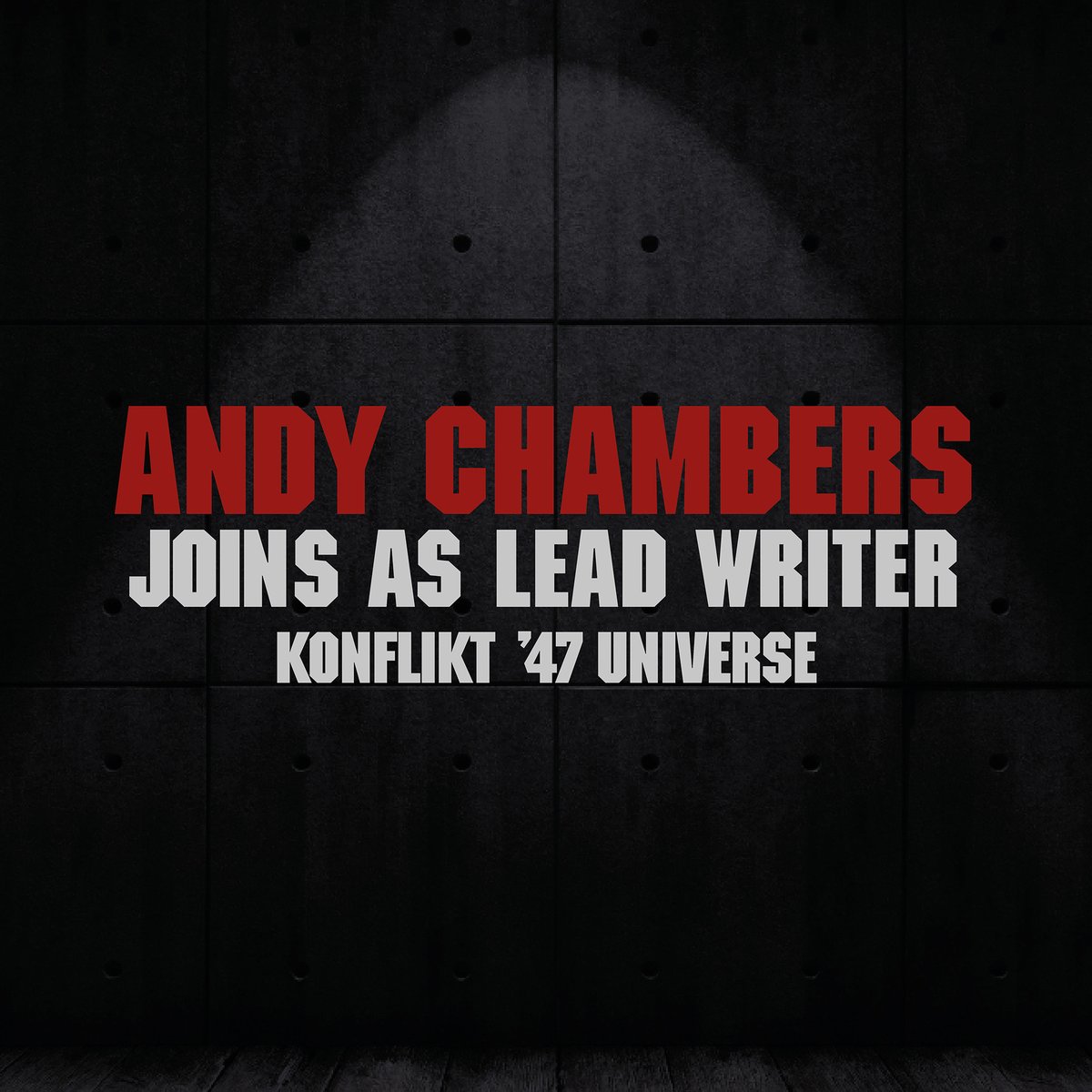 WarlordGames's tweet photo. Ever since we acquired Konflikt '47, we've been hard at work developing the game and universe. We're delighted to announce that the legendary Andy Chambers will be heading up the writing and development team!

Sign up for our Konflikt '47 newsletter! https://t.co/O8ZC4GaKfI https://t.co/IGb1OgDNbj