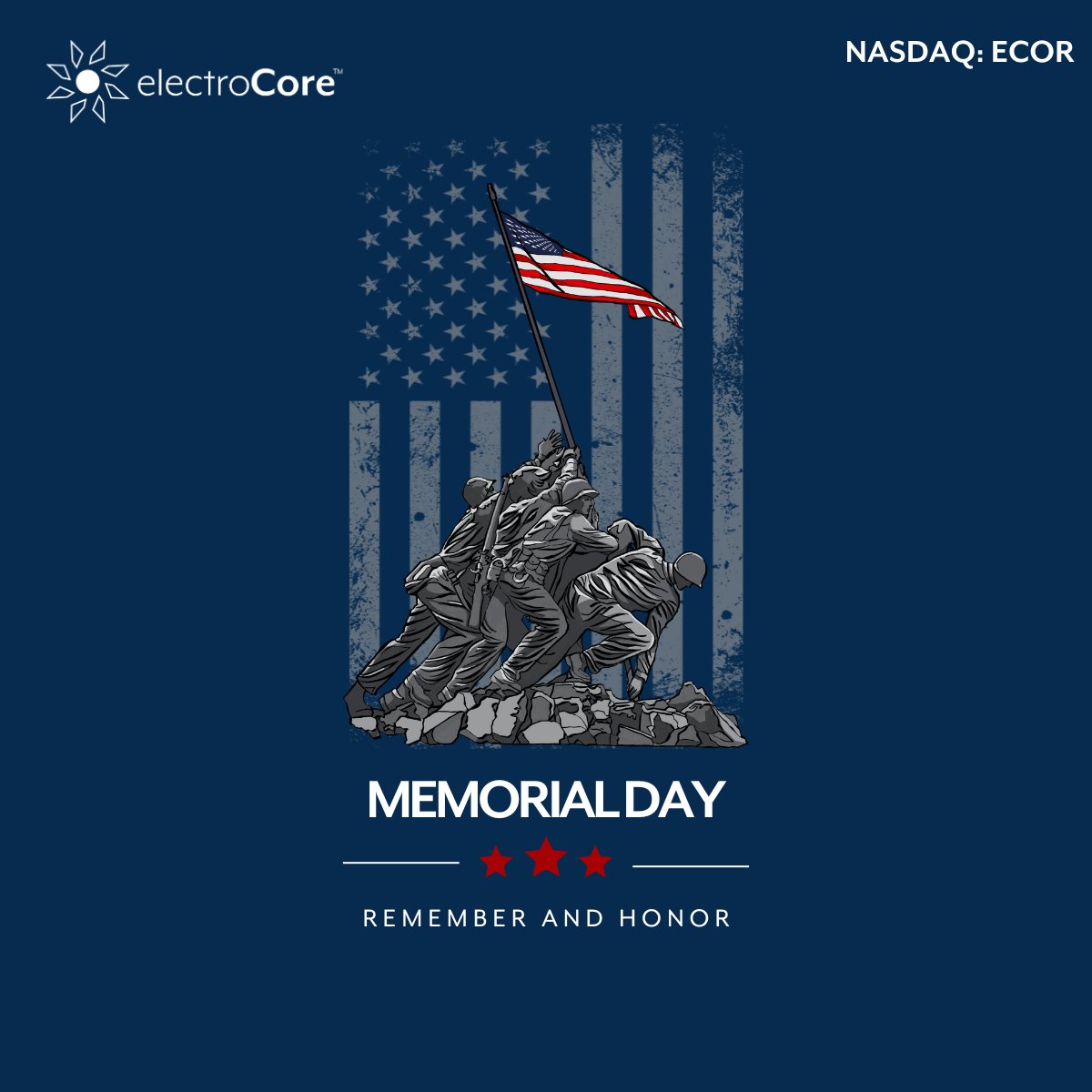 ElectroCoreVNS's tweet image. On this Memorial Day, we honor the brave souls who made the ultimate sacrifice for our country. 🕊️

#MemorialDay #electroCore