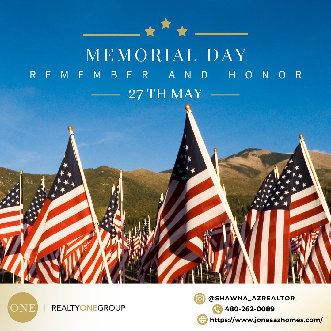 On this Memorial Day, we remember the brave hearts who gave everything for our freedom. #shawna_azrealestate #DesertLiving #CommunityLove #FamilyFriendly #arizonarealestate