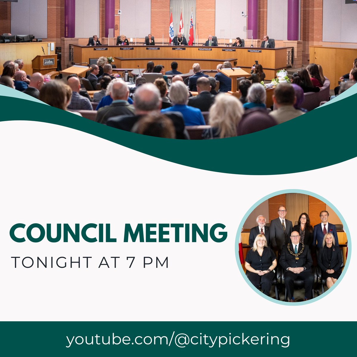 Council Meeting - Happening Tonight⬇️ 📍Pickering City Hall and virtual via YouTube ⏰7:00 pm 📄View the agenda calendar.pickering.ca/council Watch the live stream▶️ youtube.com/@citypickering #LocalGovernment #CommunityEngagement