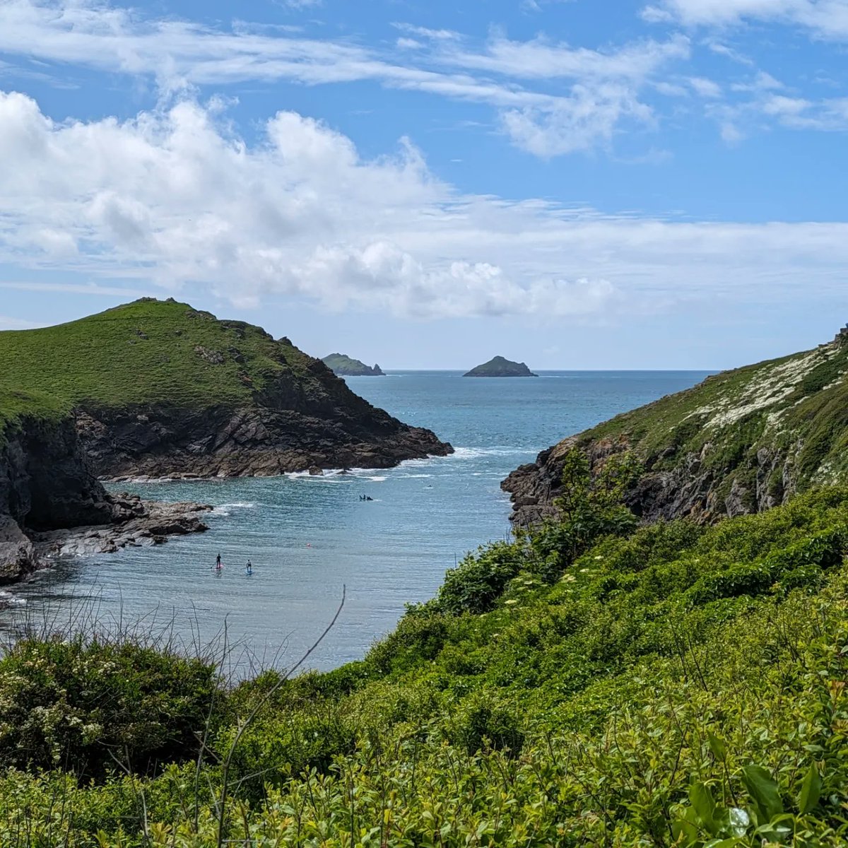 Fantastic circular walk today Port Isaac to Port Quin and back...12k and 600 metres of ascent so quite a tough one but we rewarded with some spectacular views #cornwall #portisaac #swcoast #swcoastpath #walk #hike #summer #sunshine #beach