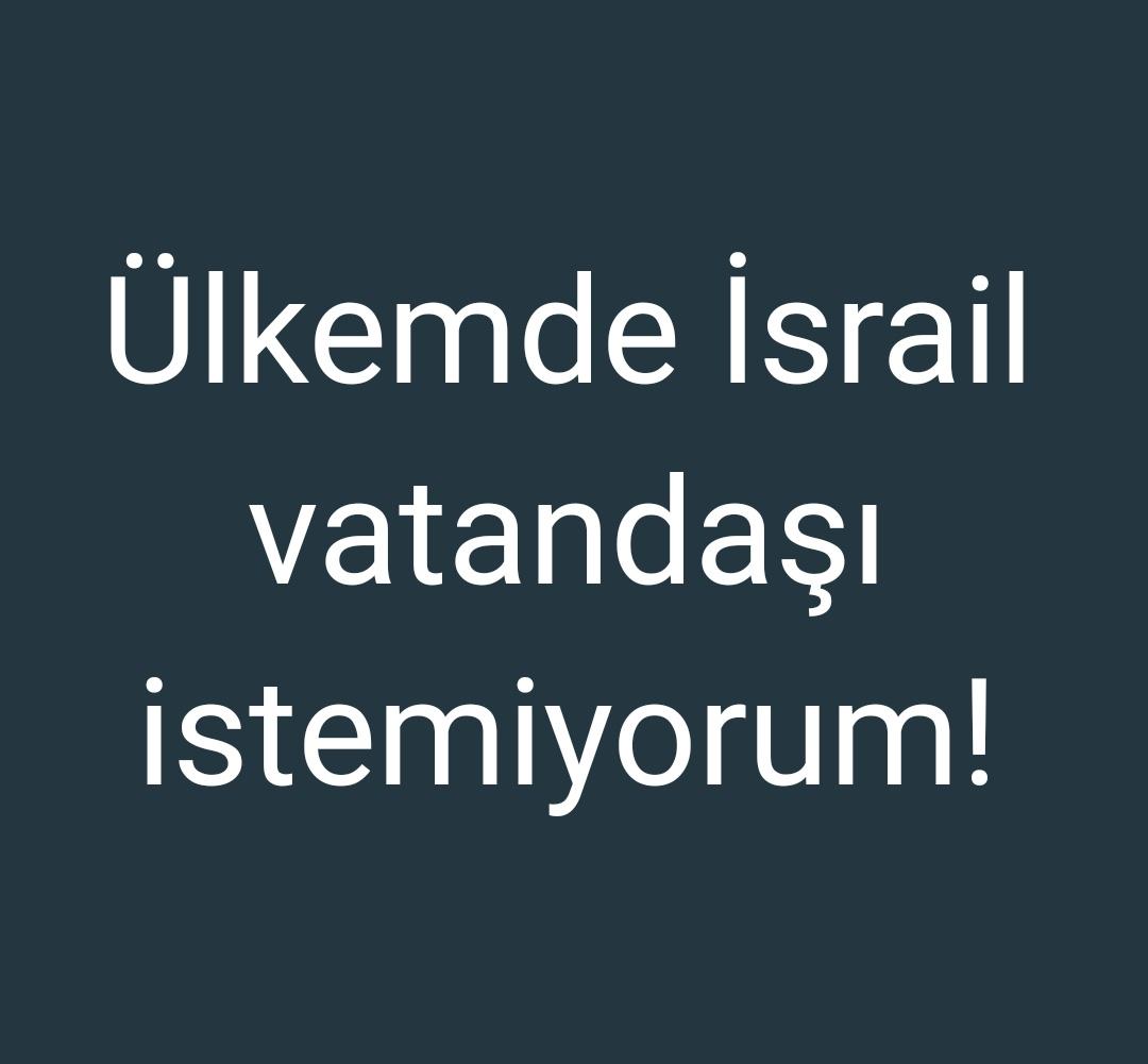 Ülkemde İsrail vatandaşı istemiyorum 

İsrail'e destek olan şereffsiz de istemiyorum 

🇵🇸🇹🇷
#RafahOnFire 
#soykırım
