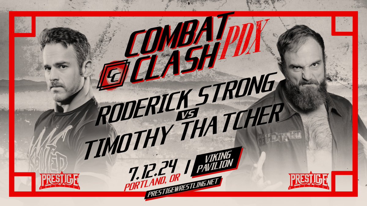 ***15% OFF TICKET DEAL ENDS TOMORROW (5/28) AT 10 AM*** #CombatClashPDX July 12th, 2024 Portland, Oregon Viking Pavilion All Ages (bar with ID) + Shelton Benjamin, Danhausen, Alan Angels, MxM, Evil Uno, Kylie Rae & more 🎟 eventbrite.com/e/prestige-wre…