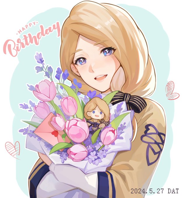 「holding bouquet smile」 illustration images(Latest)