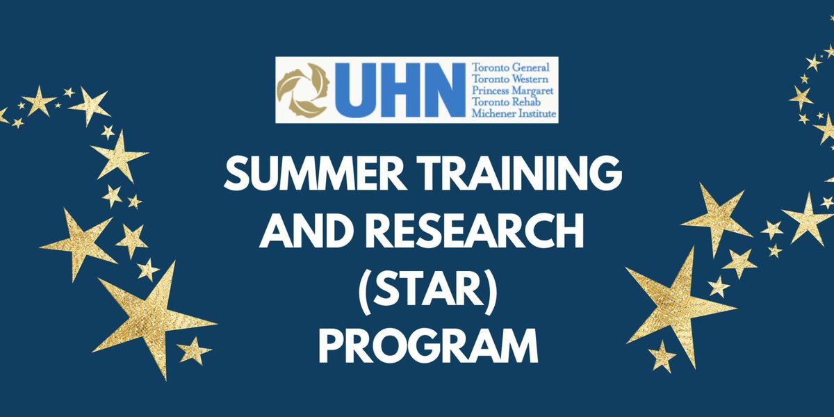 ⭐ It's the return of the Summer Training and Research (STAR) program! ⭐ In this session, UHN Libraries & @MichenerInst will teach you tips and tricks to set yourself up for success as a new researcher! Sign up below. buff.ly/3yINLlk 🗓️ May 31st ⏰ 2:00 PM ET