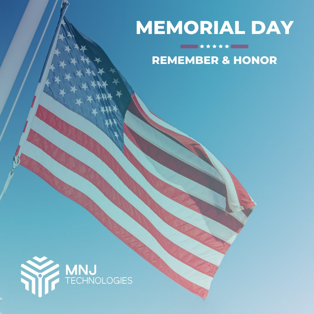 Today, we remember those who have made the greatest sacrifice for our nation. Have a safe and meaningful Memorial Day.
