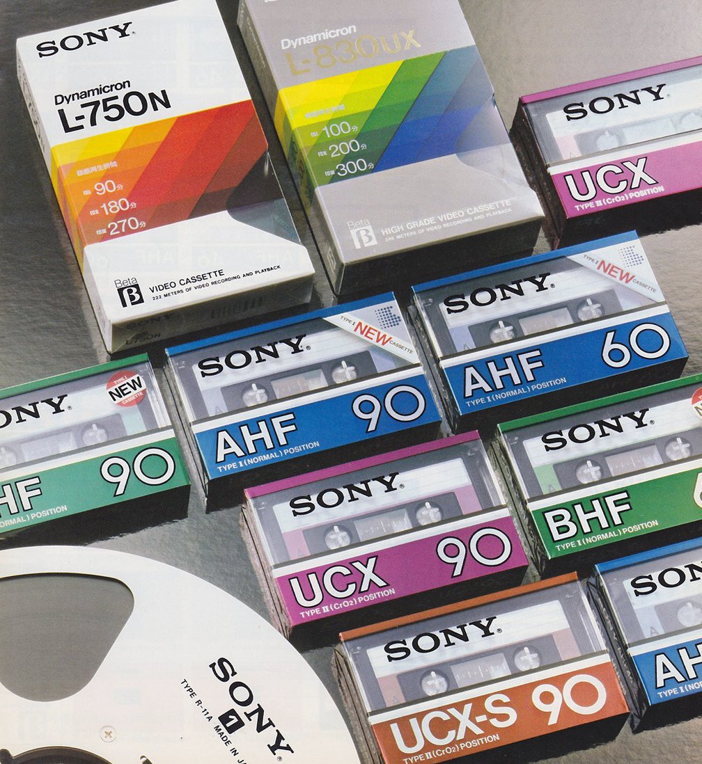 1983 Sony tapes.