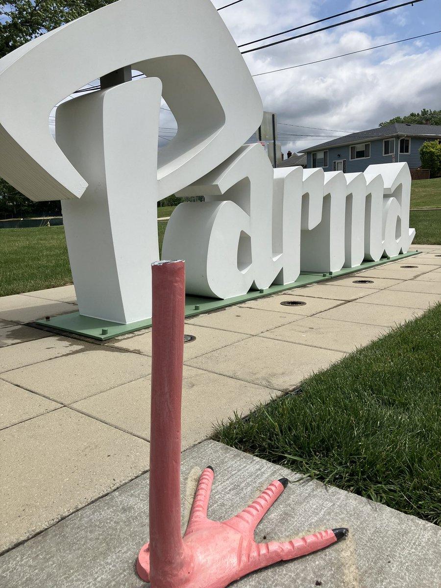 Who stole the 7-foot pink flamingo in Parma? They took the whole body but left the right foot standing 😯! ▶️@cleveland19news: cleveland19.com/2024/05/26/loo…
