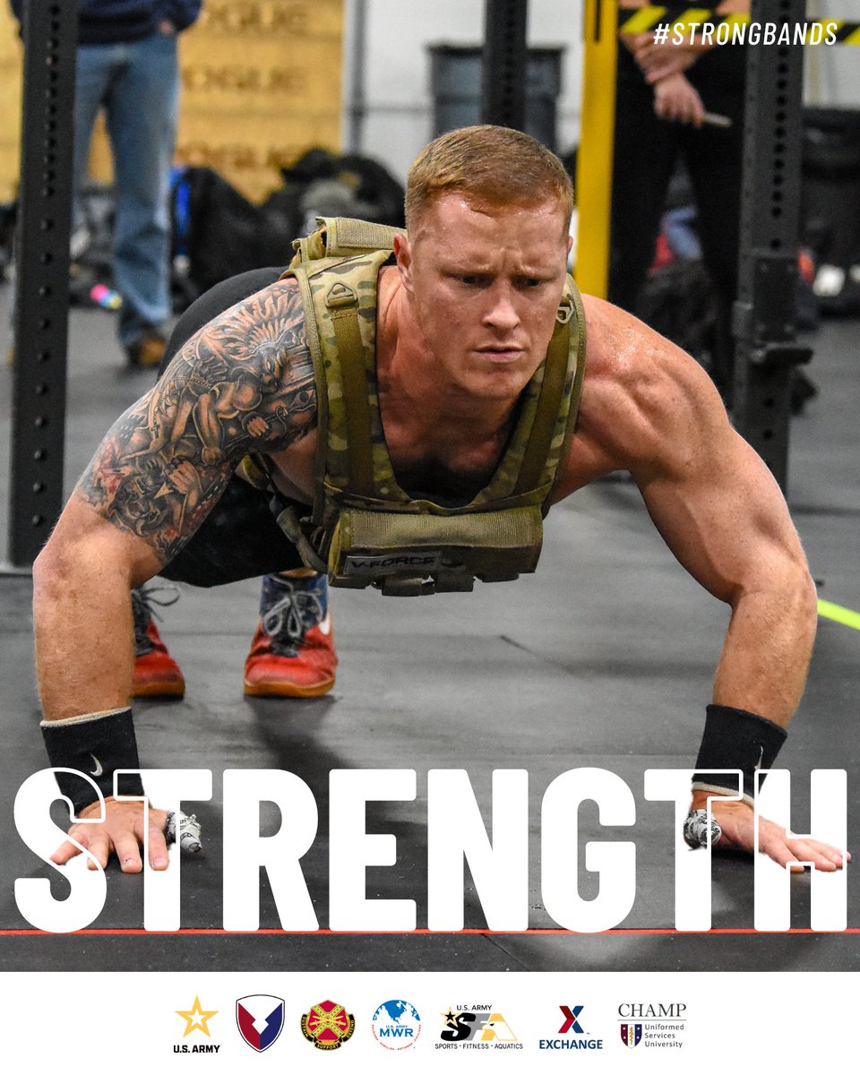 Warfighters need to remain fit above and beyond a #fitnesstest to stay healthy, carry out the mission, and #optimizeperformance.

#STRONGBANDS #PhysicalFitness #TotalForceFitness @familymwr @shopmyexchange