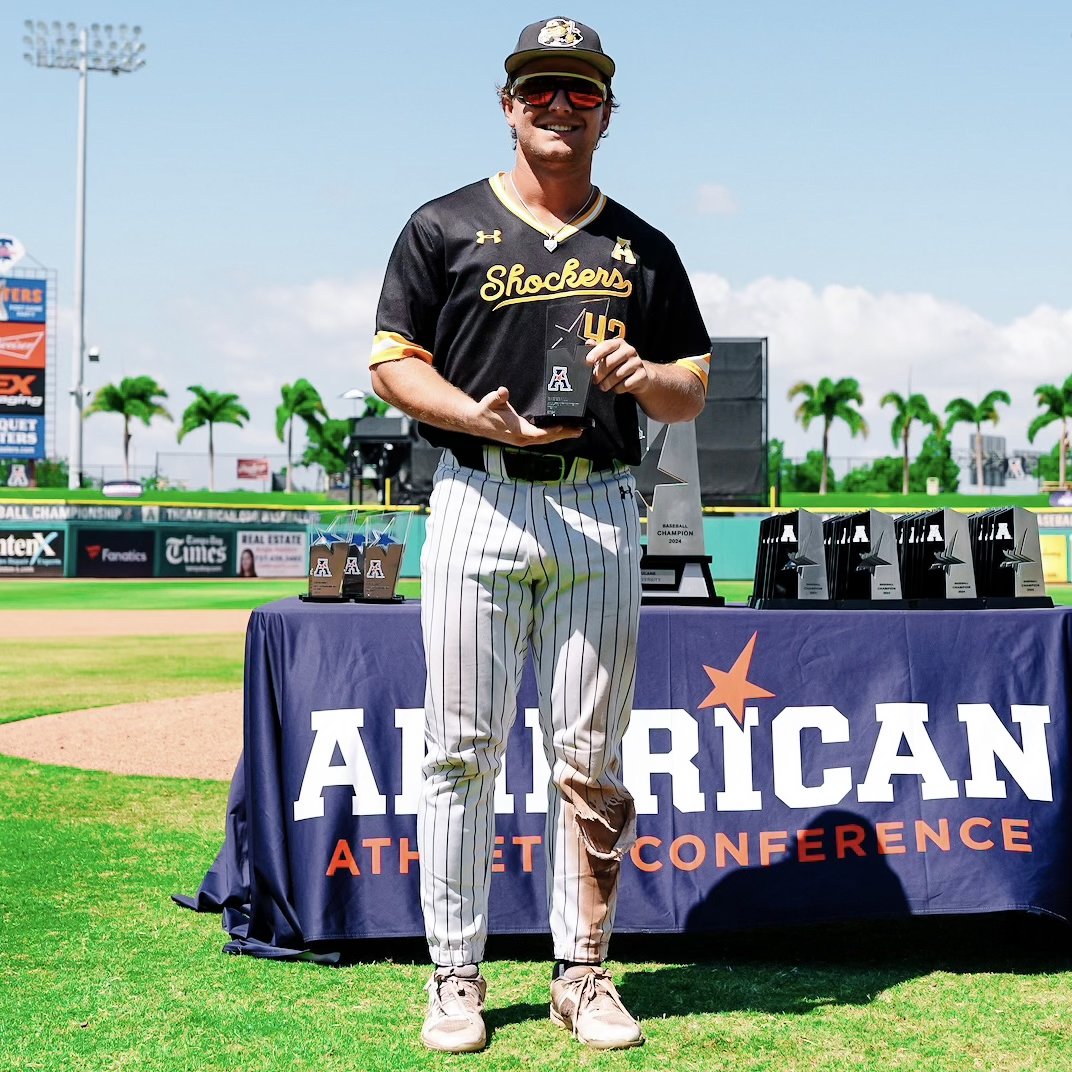 GoShockersBSB's tweet photo. Congratulations our 5⃣ all-tournament team selections!

Lane Haworth
Josh Livingston
Seth Stroh
Caden Favors (not pictured)
Kam Durnin (not pictured) https://t.co/EEfXHq1wiK