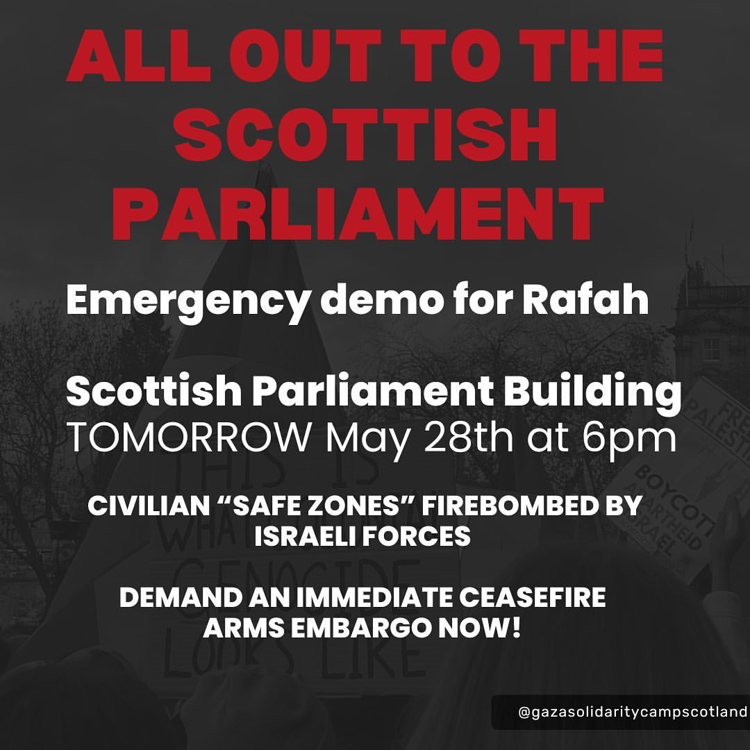 Edinburgh
Tuesday 28th May 6pm