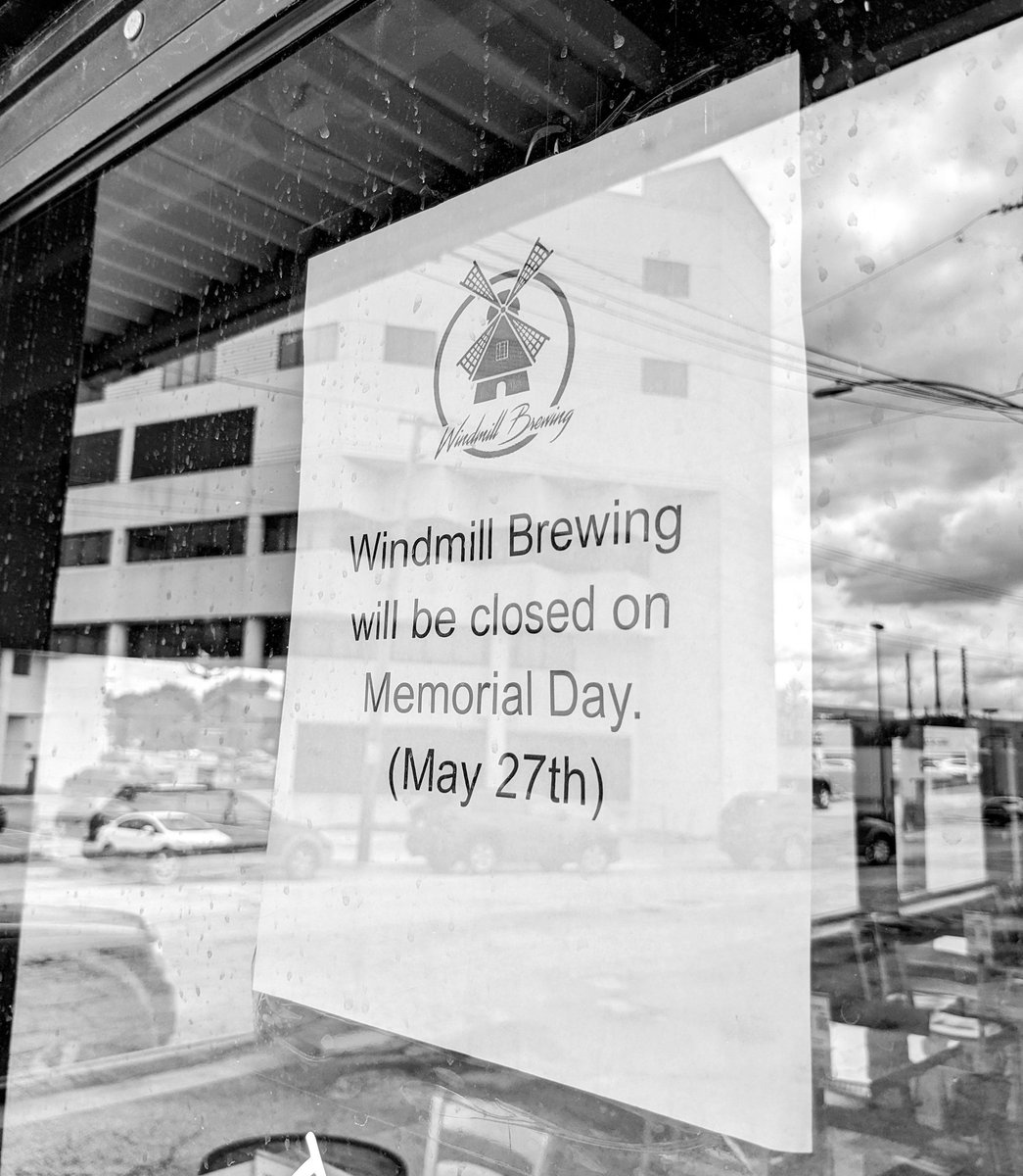 Just a reminder we are closed for Memorial Day. We hope everyone has a safe and happy holiday and we'll see you back here tomorrow. 🇺🇲🍻