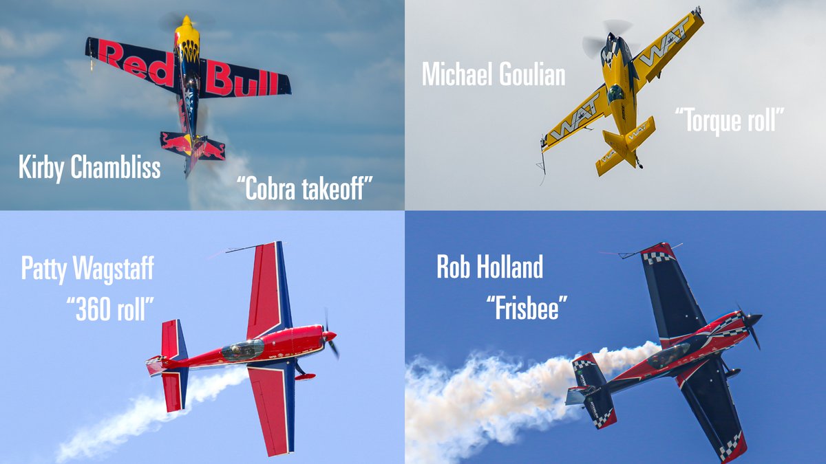 Which signature maneuver of these four talented air show performers is your favorite?

Remember, you can catch all of these performers this year at #OSH24!

#aviation #flying #airshow #avgeek #aviationlovers #planespotting