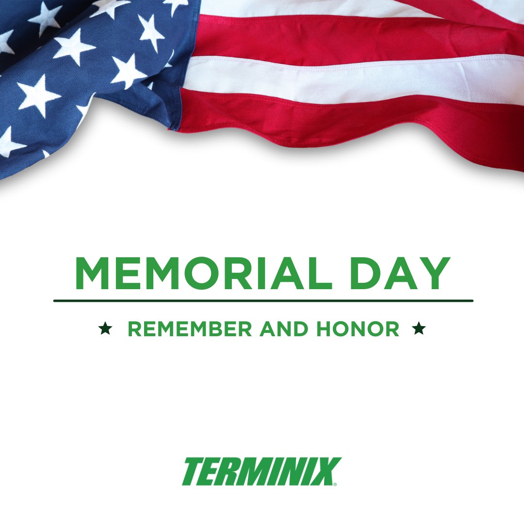 Today we celebrate the selfless individuals who have shaped our nation with their service - past and present. Let's honor them today and every day. 🇺🇸💪 #trustterminix #memorialday